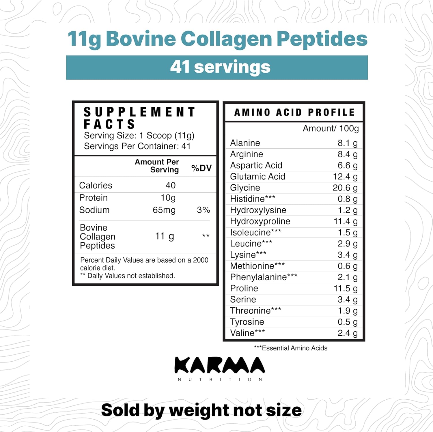 Karma Nutrition Collagen Peptides - Joint Support & Beauty Supplement for Skin, Hair, and Nails