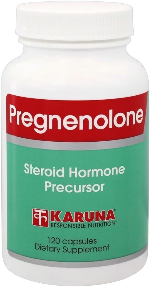 Karuna Pregnenolone 50 mg Capsules - 120 Count - Hormone Balance & Cognitive Support