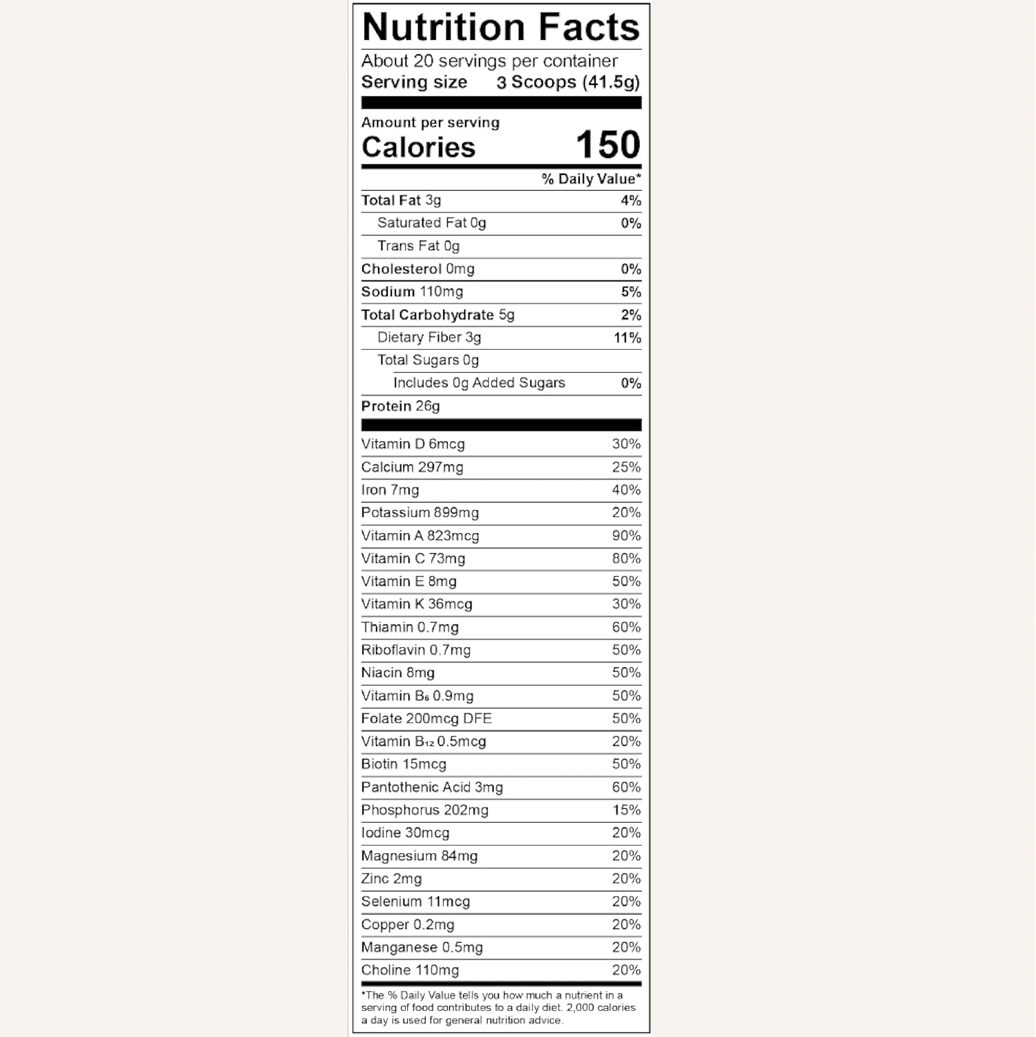 Kathy Ireland Nutrition Daily Essentials Plant Based Protein Powder - 26g Vegan Protein, Lean Meal Replacement, Vanilla Flavor for Women