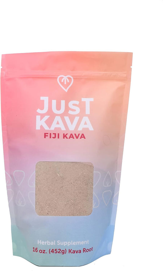 Kava Fiji Herbal Supplement - 16 Ounces (452g) - Premium Quality Fiji Kava Root Powder