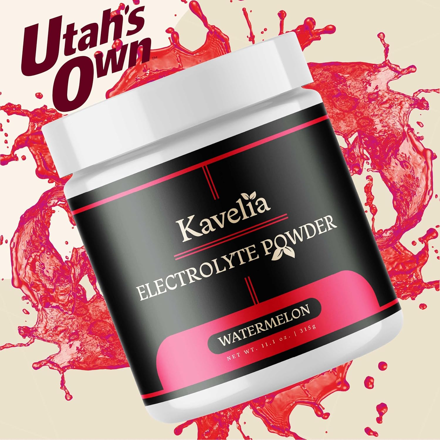 Kavelia Ultra Premium Electrolyte Powder for Keto Diet - Rich in Essential Minerals and Vitamins (Regular, Watermelon Flavor)