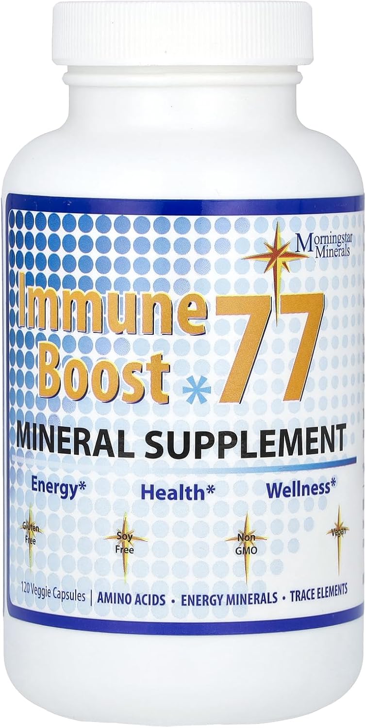 Kaxilu Morningstar Minerals Immune Boost 77 - 120 Vegetarian Capsules for Immune Support