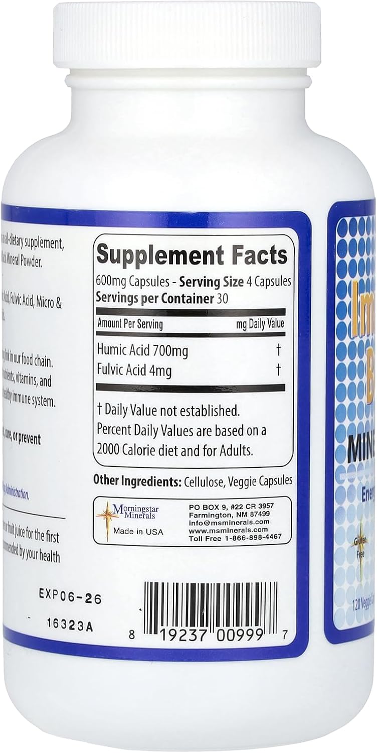 Kaxilu Morningstar Minerals Immune Boost 77 - 120 Vegetarian Capsules for Immune Support