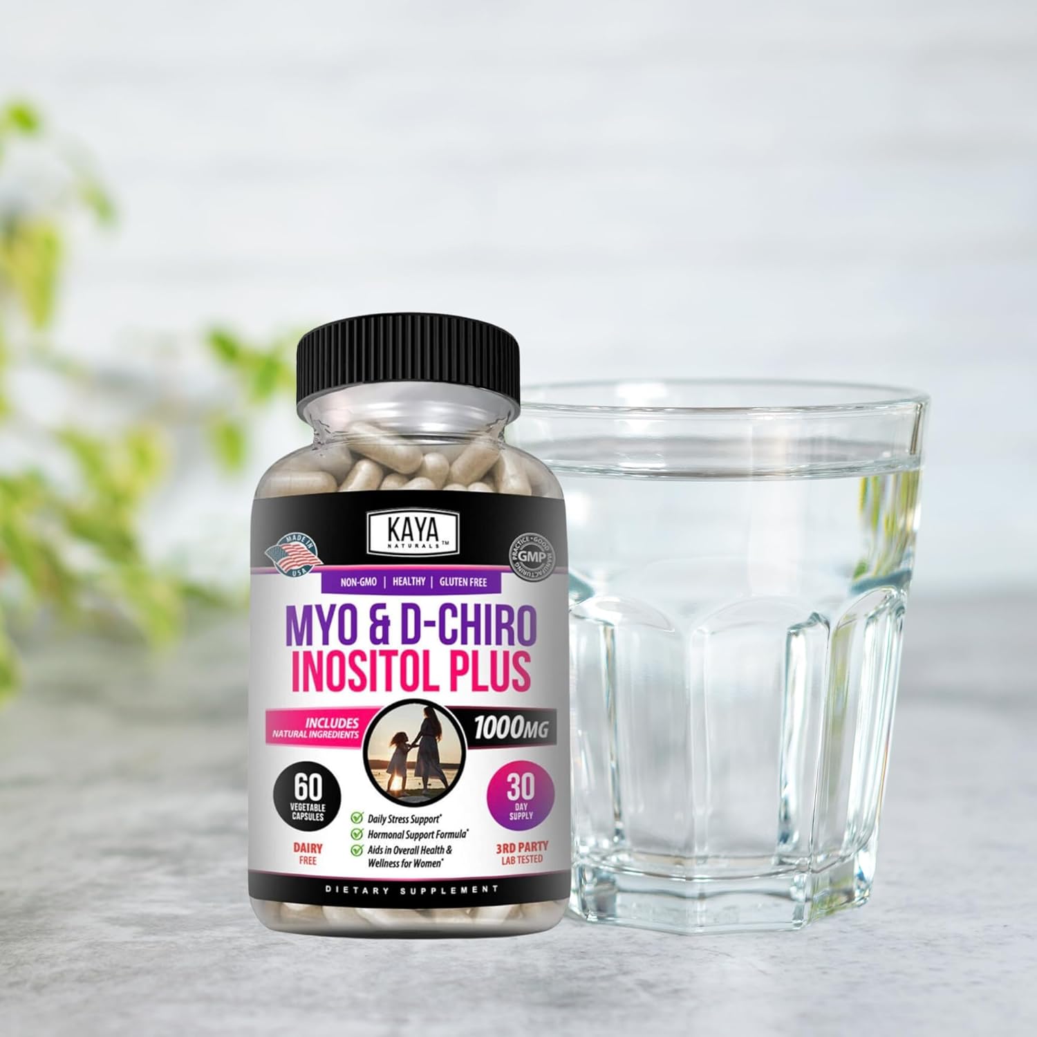 Kaya Naturals Myo & D-Chiro Inositol Plus Women's Vitamin B8 Supplement - 60 Capsules - BoostGo Australia