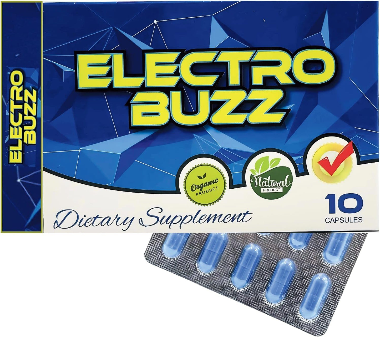 KEEREE Electro Buzz: Endurance and Energy Support with Extra Strength - Unflavored 10 Pack