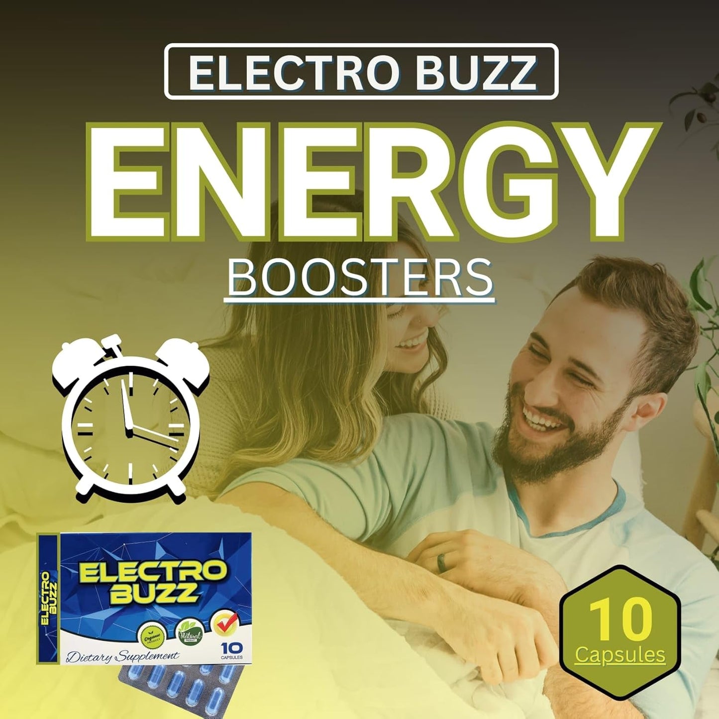 KEEREE Electro Buzz: Endurance and Energy Support with Extra Strength - Unflavored 10 Pack