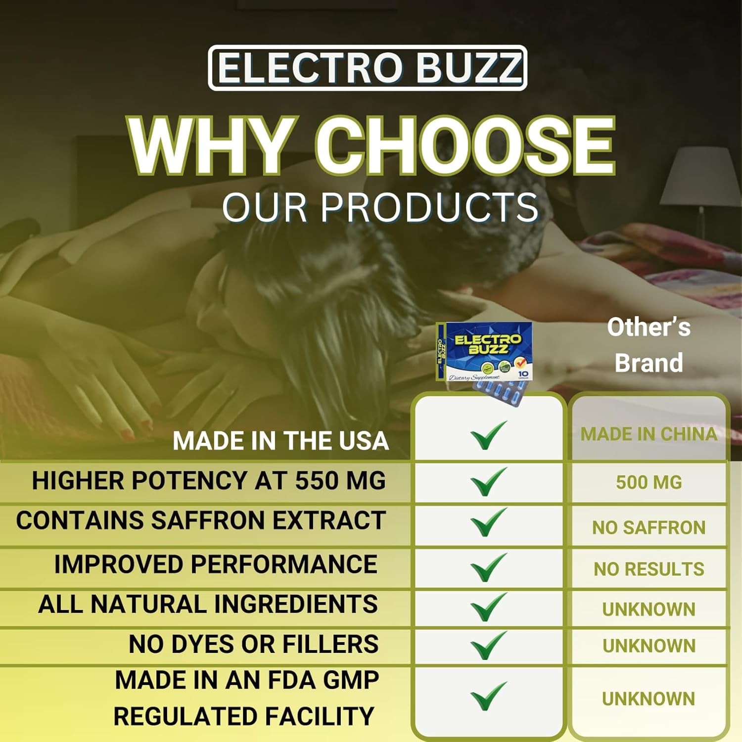 KEEREE Electro Buzz: Endurance and Energy Support with Extra Strength - Unflavored 10 Pack
