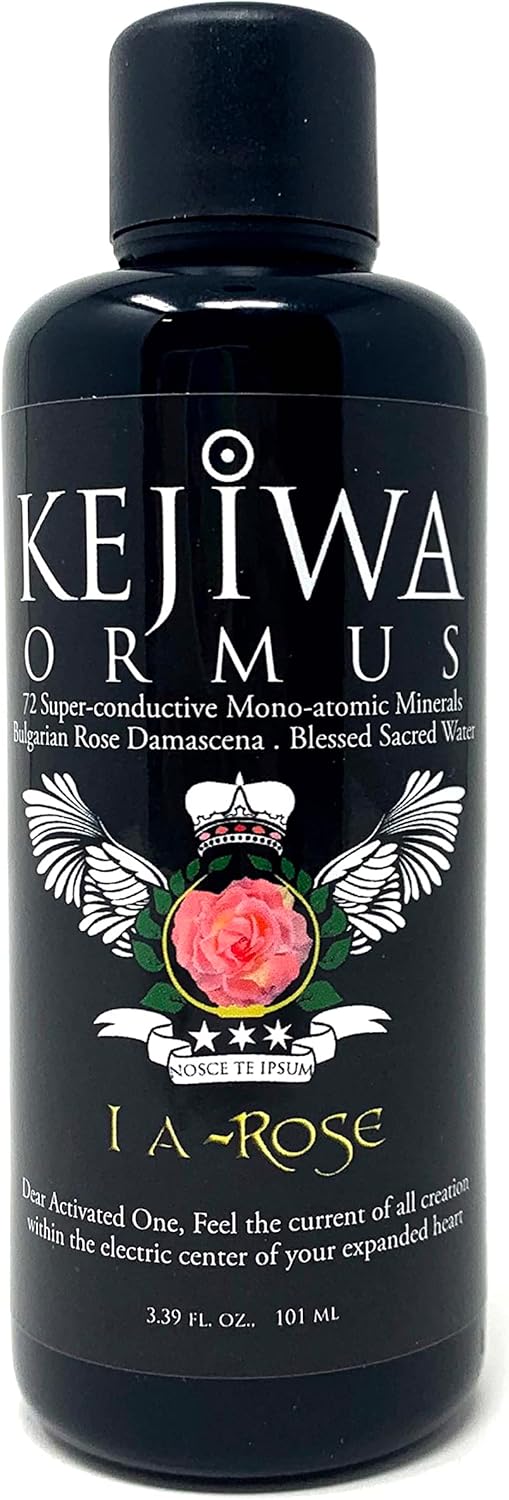 Kejiwa Alchemy A-Rose Ormus: Mono-Atomic Gold Manna Infused with Rose Damascena for Heart Chakra Activation and Spiritual Awareness