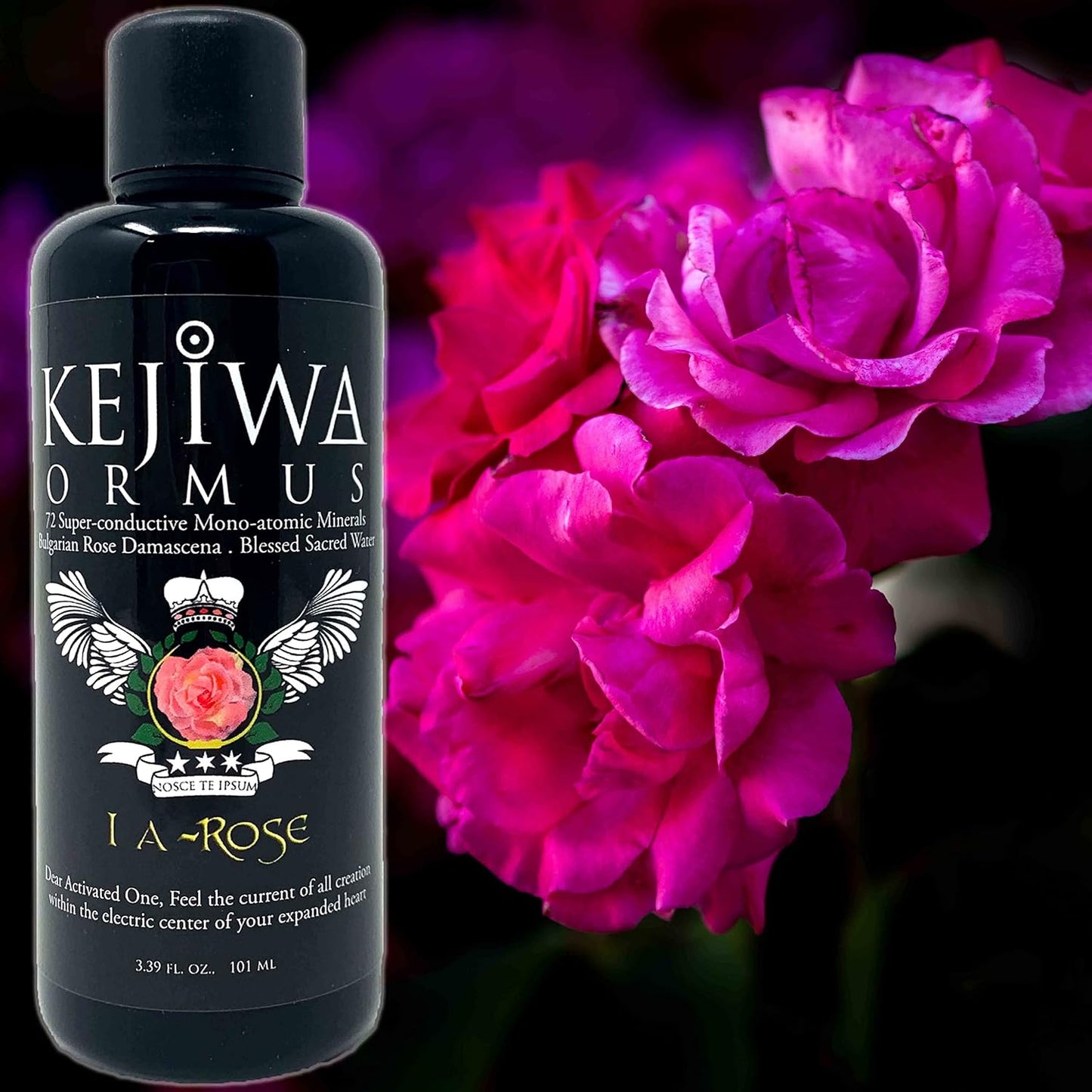 Kejiwa Alchemy A-Rose Ormus: Mono-Atomic Gold Manna Infused with Rose Damascena for Heart Chakra Activation and Spiritual Awareness