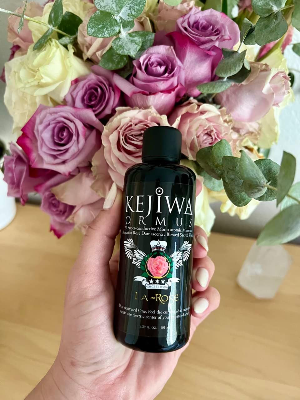 Kejiwa Alchemy A-Rose Ormus: Mono-Atomic Gold Manna Infused with Rose Damascena for Heart Chakra Activation and Spiritual Awareness