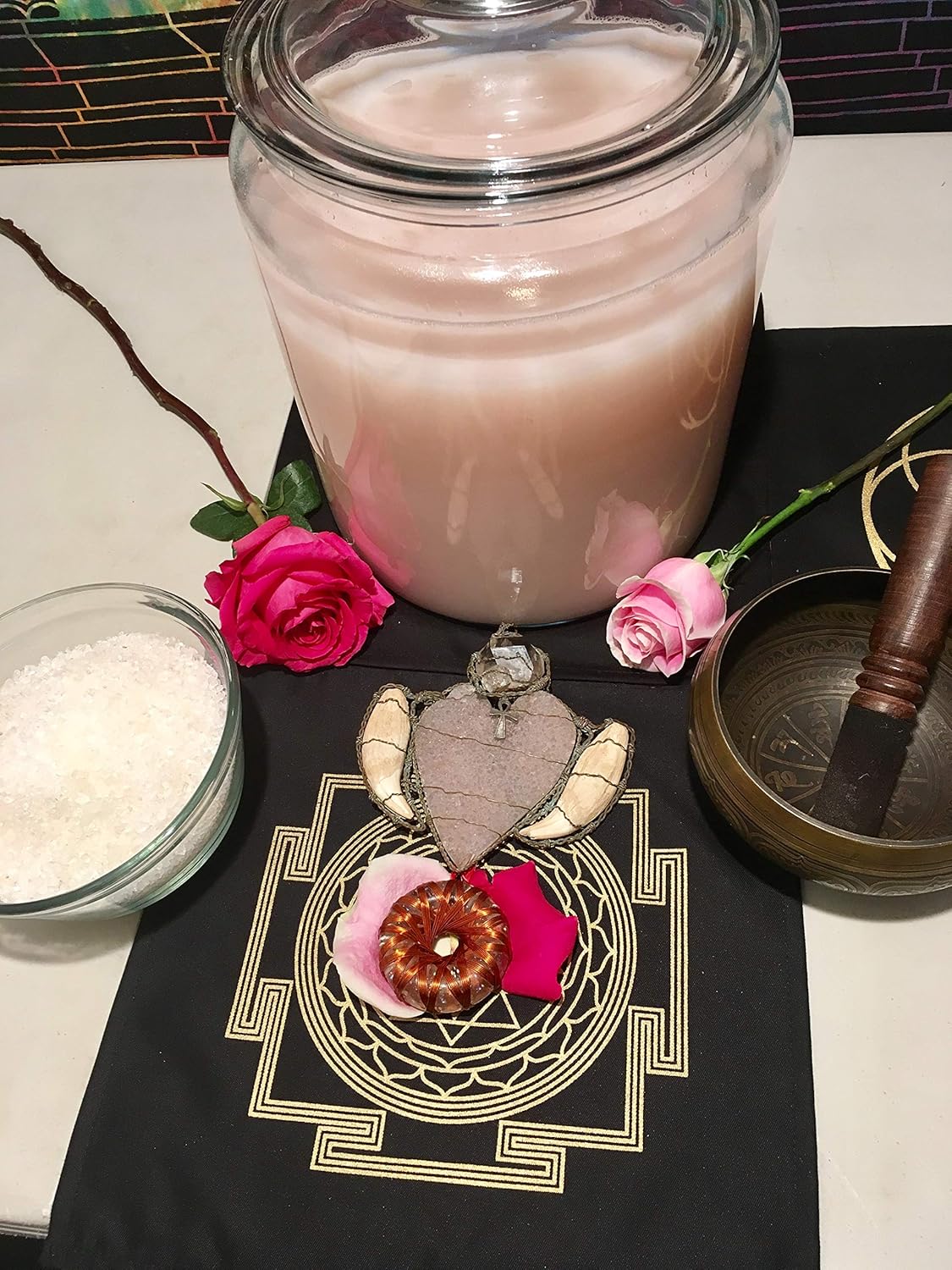 Kejiwa Alchemy A-Rose Ormus: Mono-Atomic Gold Manna Infused with Rose Damascena for Heart Chakra Activation and Spiritual Awareness
