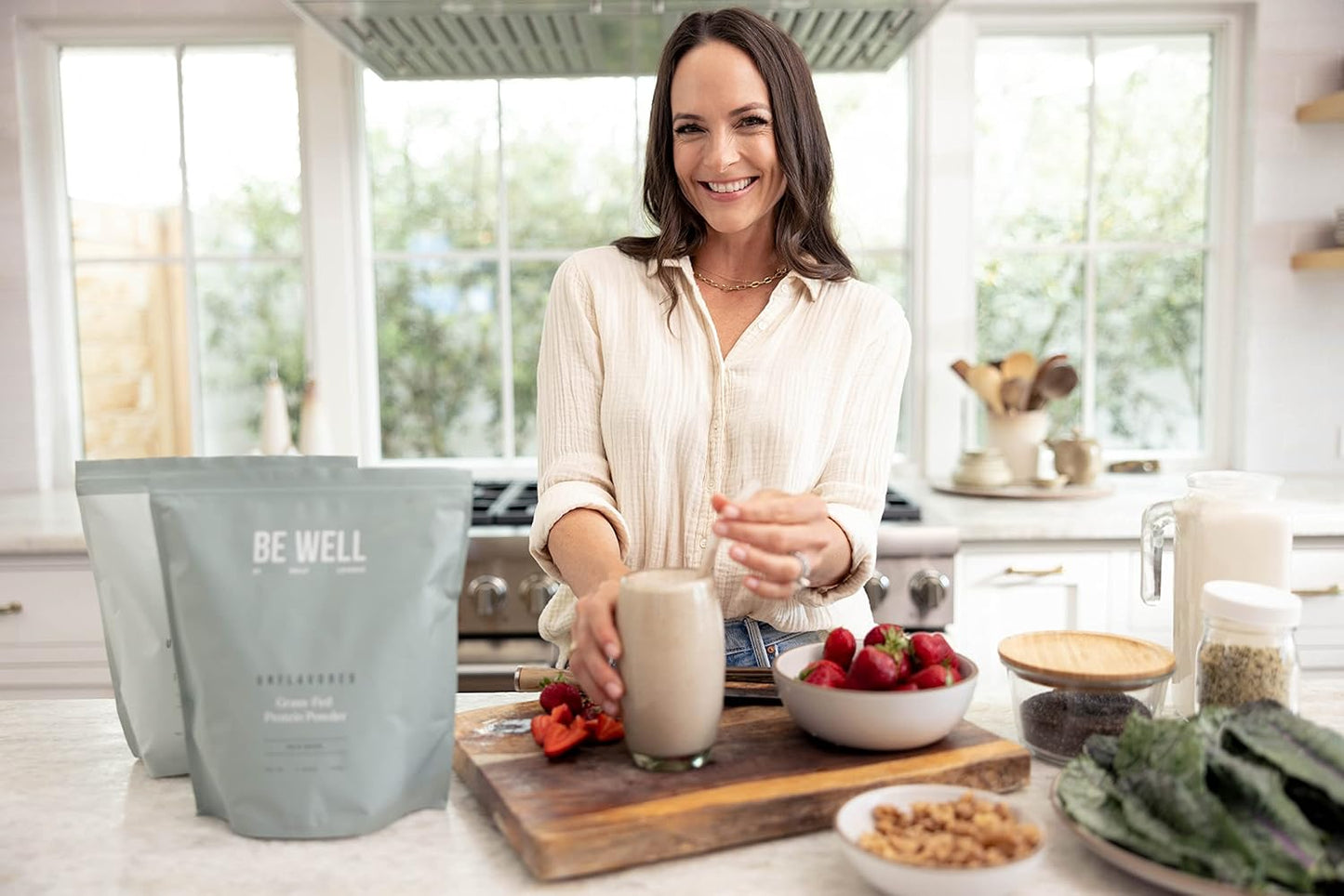 Kelly LeVeque Be Well Unflavored Grass-Fed Beef Protein Powder - 23G Protein, 30 Servings, 9 Amino Acids, 3 BCAAs - No Soy, Dairy, Stevia, Sugar - 1.59lb