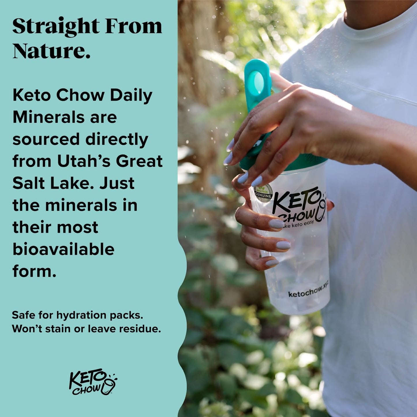 Keto Chow Daily Minerals Drops for Electrolyte Balance - Copper, Magnesium, Chromium, Zinc, Boron, & Selenium - Zero Sugar - Keto, Gluten Free, Vegan - Non GMO - Travel Size - 2 oz