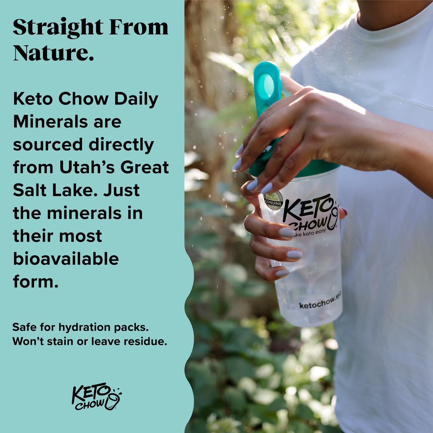 Keto Chow Daily Minerals Drops for Electrolyte Balance - Copper, Magnesium, Chromium, Zinc, Boron, & Selenium - Zero Sugar - Keto, Gluten Free, Vegan - Non GMO - Travel Size - 2 oz