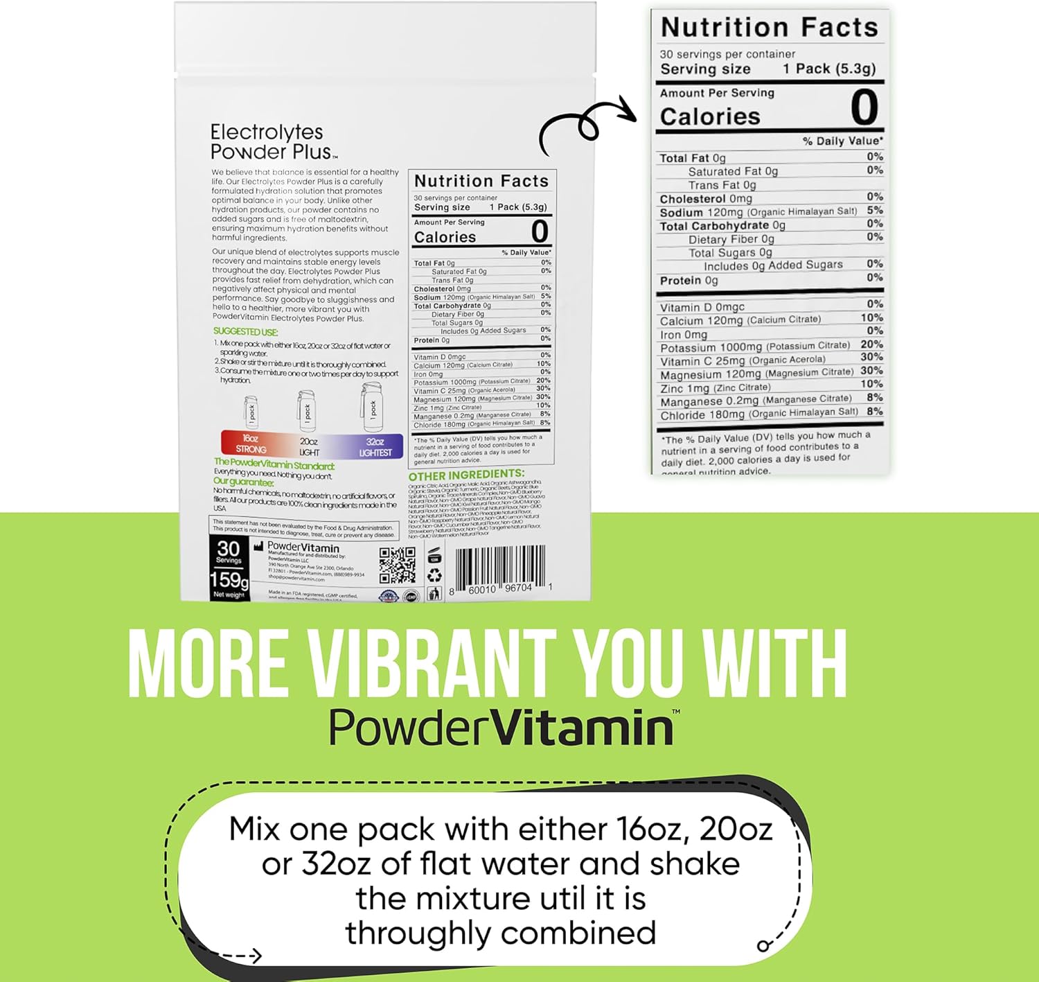 Keto Electrolyte Powder Variety Pack with Potassium, Calcium, Magnesium - Non-GMO, Zero Sugar, Zero Calories - 30 Hydration Packets