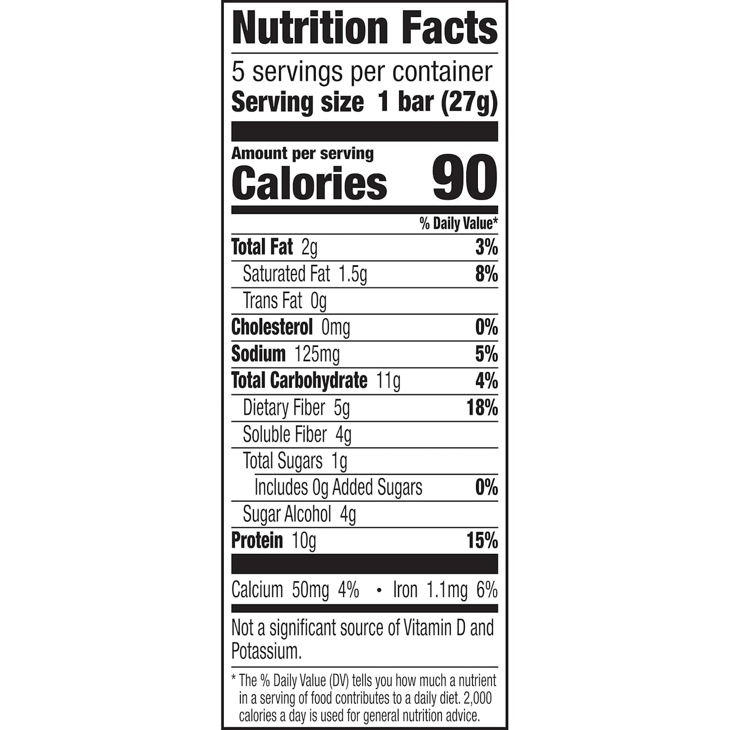 Keto-Friendly Chocolate Fudge Protein Bars, 90 Calories, 5 Ct, 4.8 oz - Pack of 12