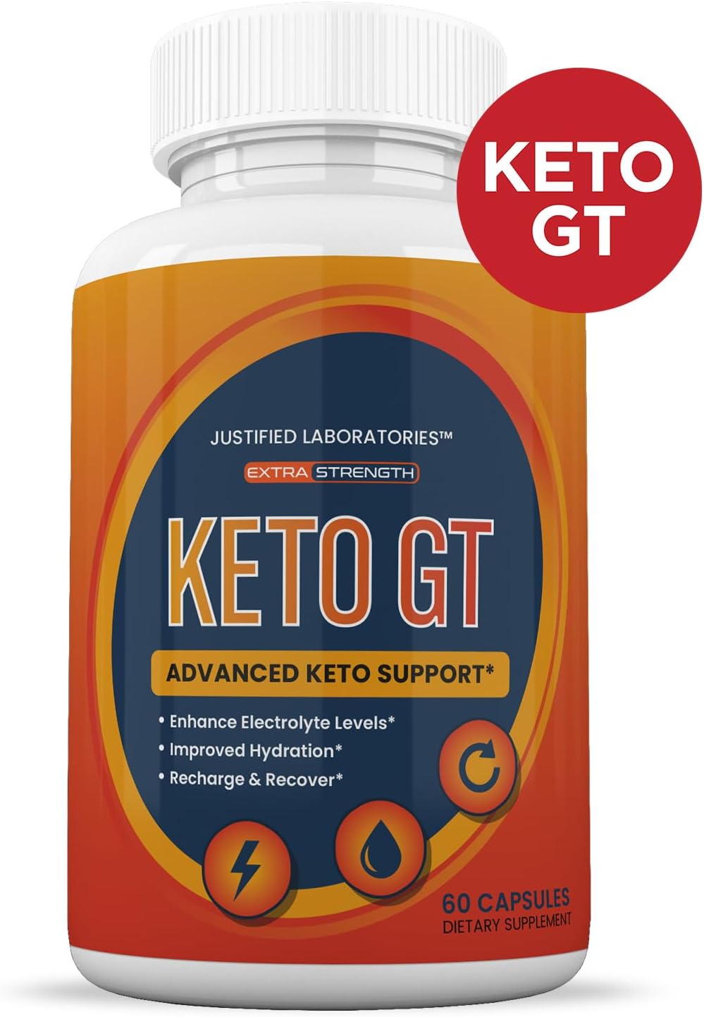 Keto GT Keto Pills 1275MG with Apple Cider Vinegar, Olive Oil, and Green Tea Leaf - New Formula - 60 Capsules