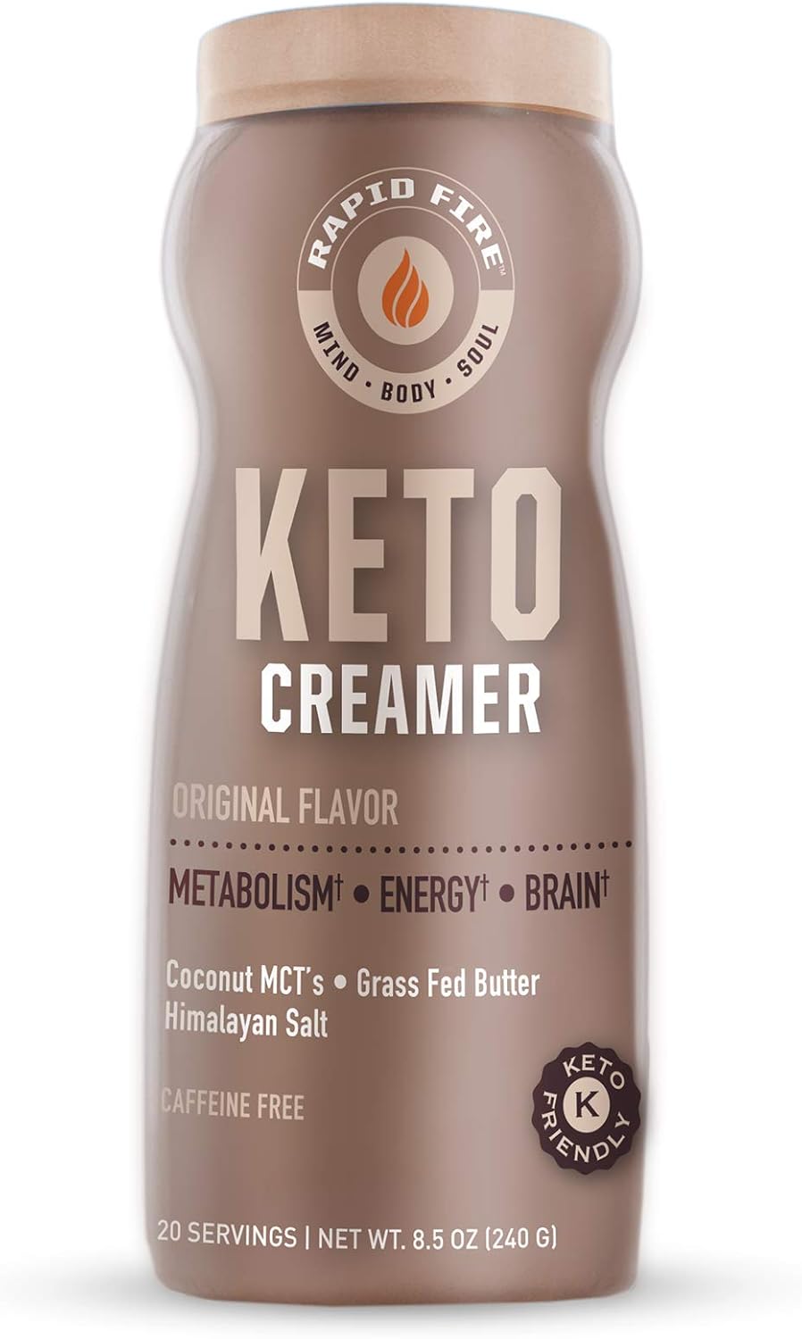 Ketogenic Coffee Mix Caramel Macchiato with MCT Creamer for Rapid Weight Loss and Metabolism Support - Available in 7.93 and 8.5 Ounces