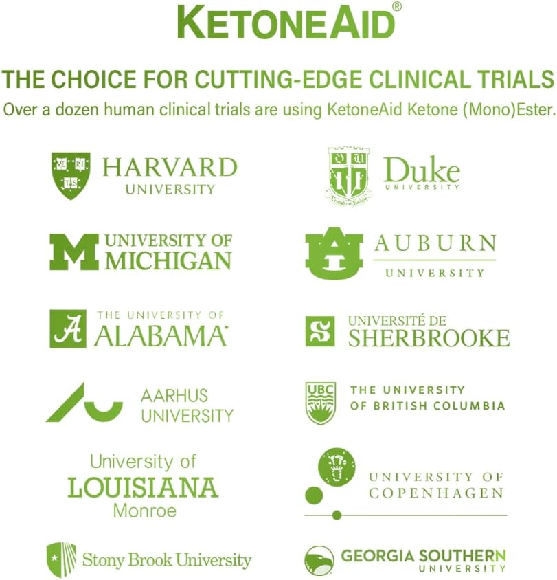 KetoneAid Ketone Shot - Energy Boosting Ketone Ester Drink - Sugar and Caffeine Free - 6 Bottles with 2 Servings Each
