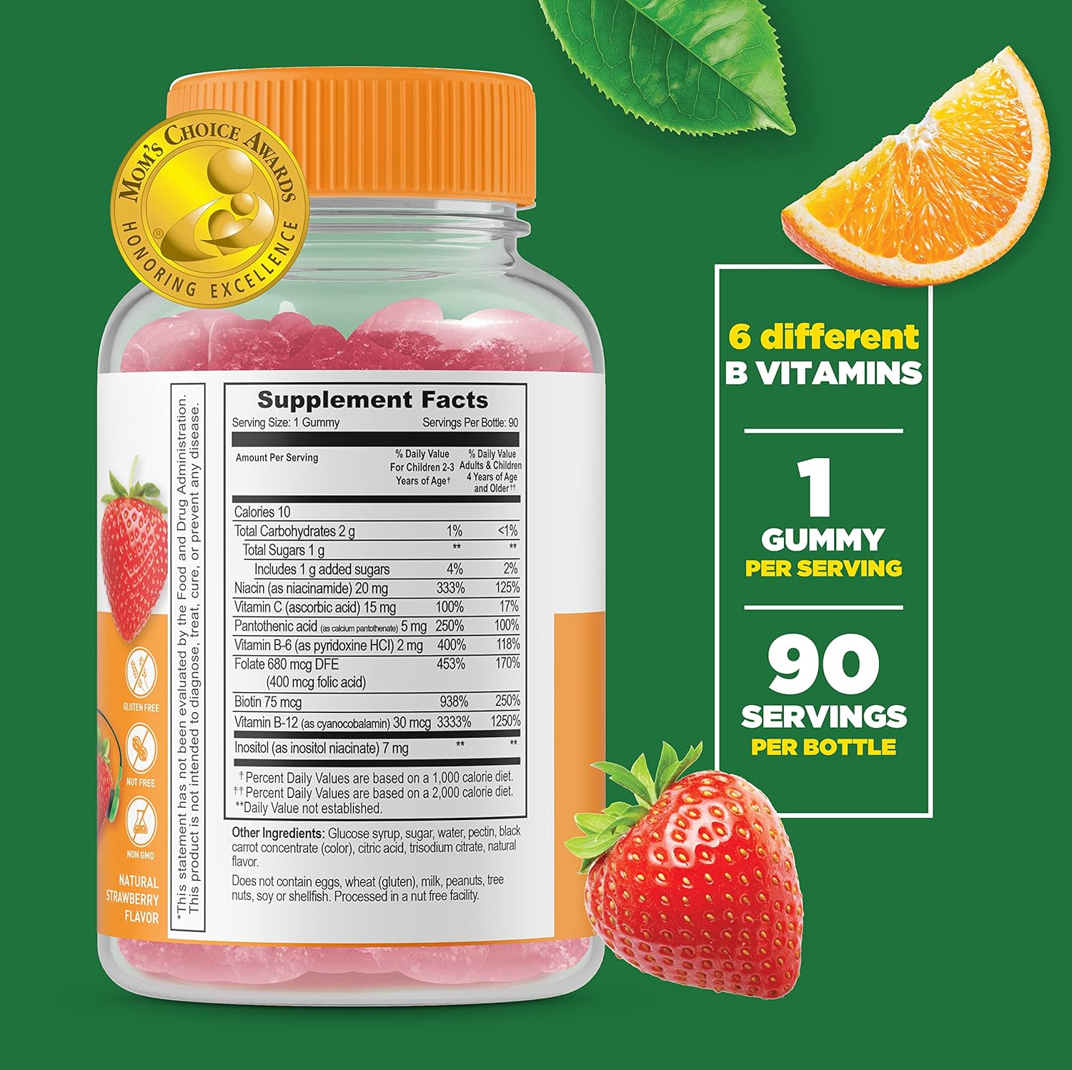 Kids B Complex and Phosphatidylserine (PS) Gummies Bundle - Tasty Vitamin Supplement for Kids, Gluten & GMO Free