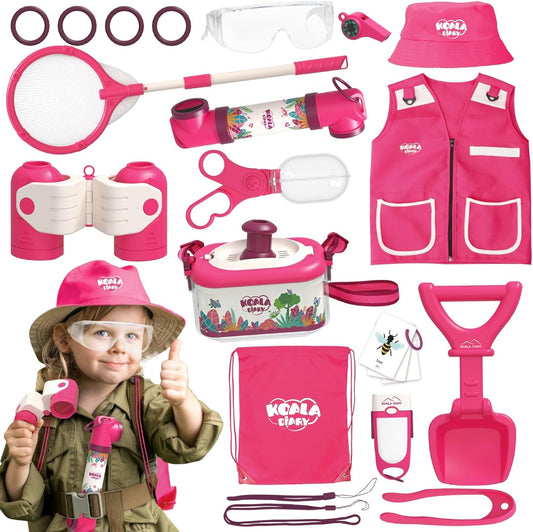 Kids Bug Catcher Kit: 28 Piece Kids Explorer Set for Outdoor Adventure - Nature Exploration Toys for Kids 3+ Years Old