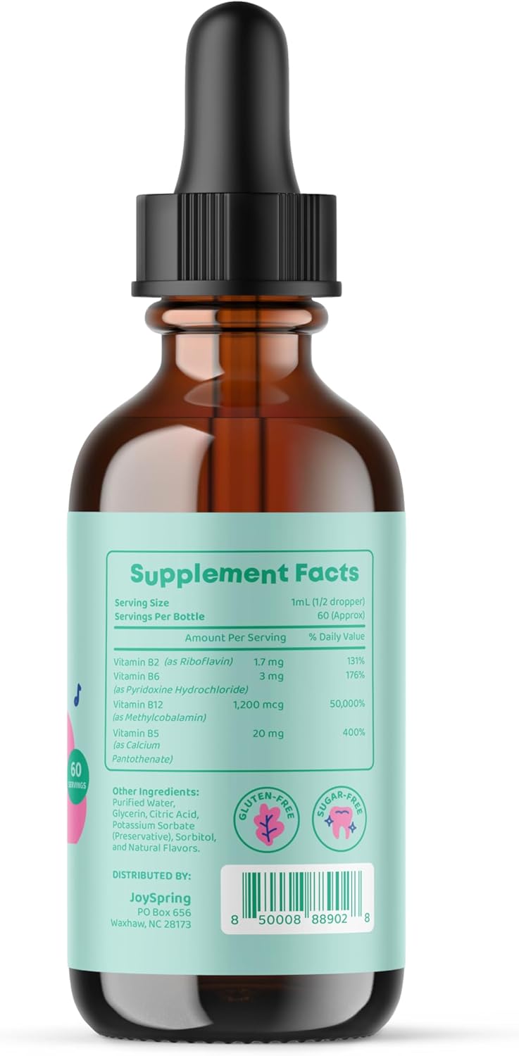 Kids Daily Multivitamin & B Complex Liquid Bundle - Immunity Support | Non-GMO, Vegan & Vegetarian Formula by JoySpring