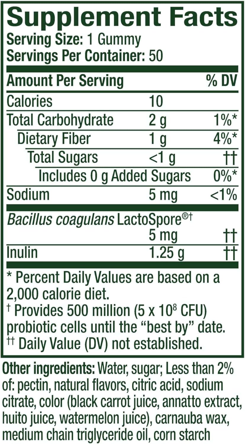 Kids Gummies with Prebiotic + Probiotic for Healthy Digestion, 50 Count, Doctor Recommended Brand
