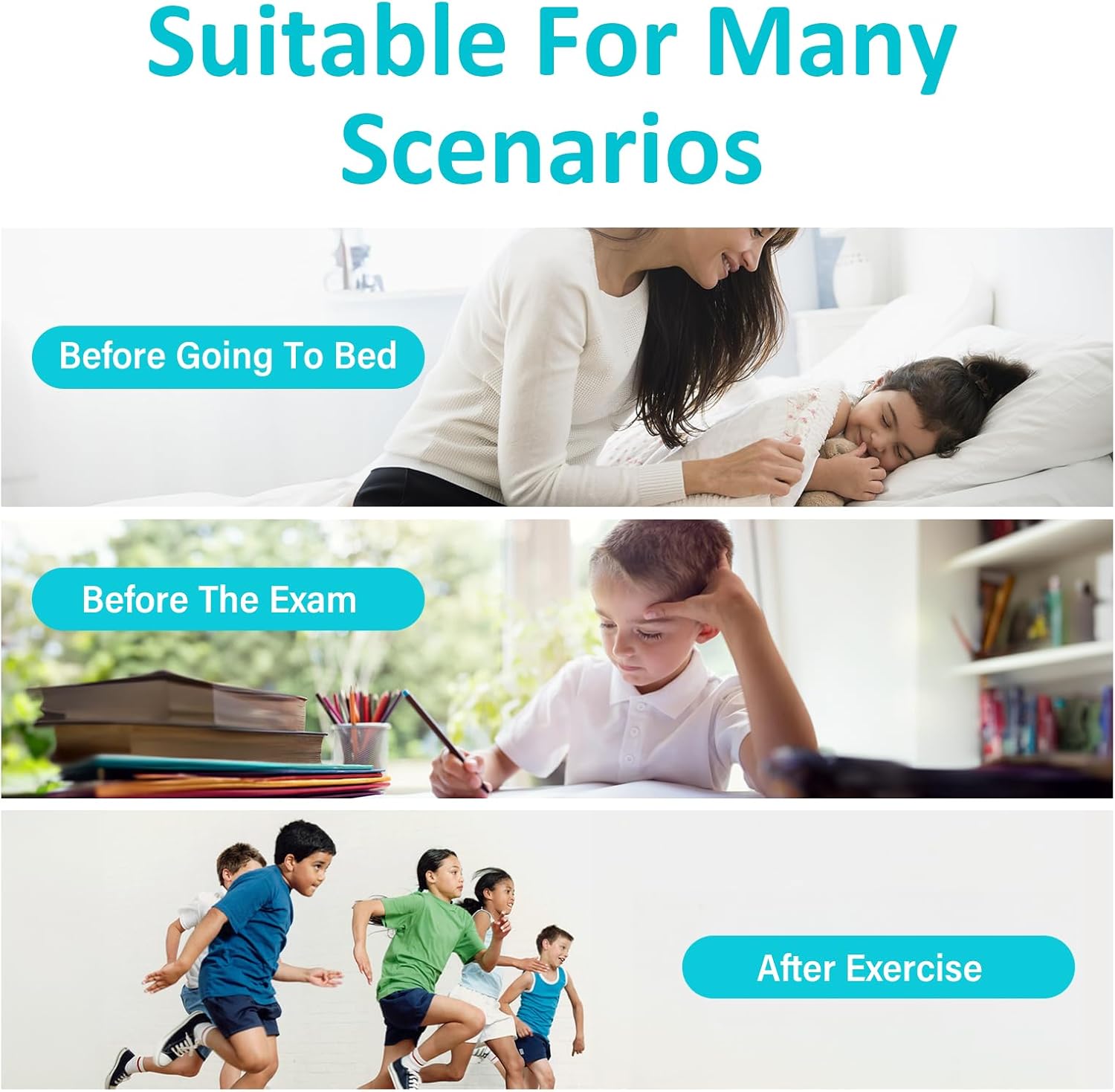 Kids Magnesium Lotion with Roll-on Applicator for Sweet Sleep and Relaxation at Bedtime