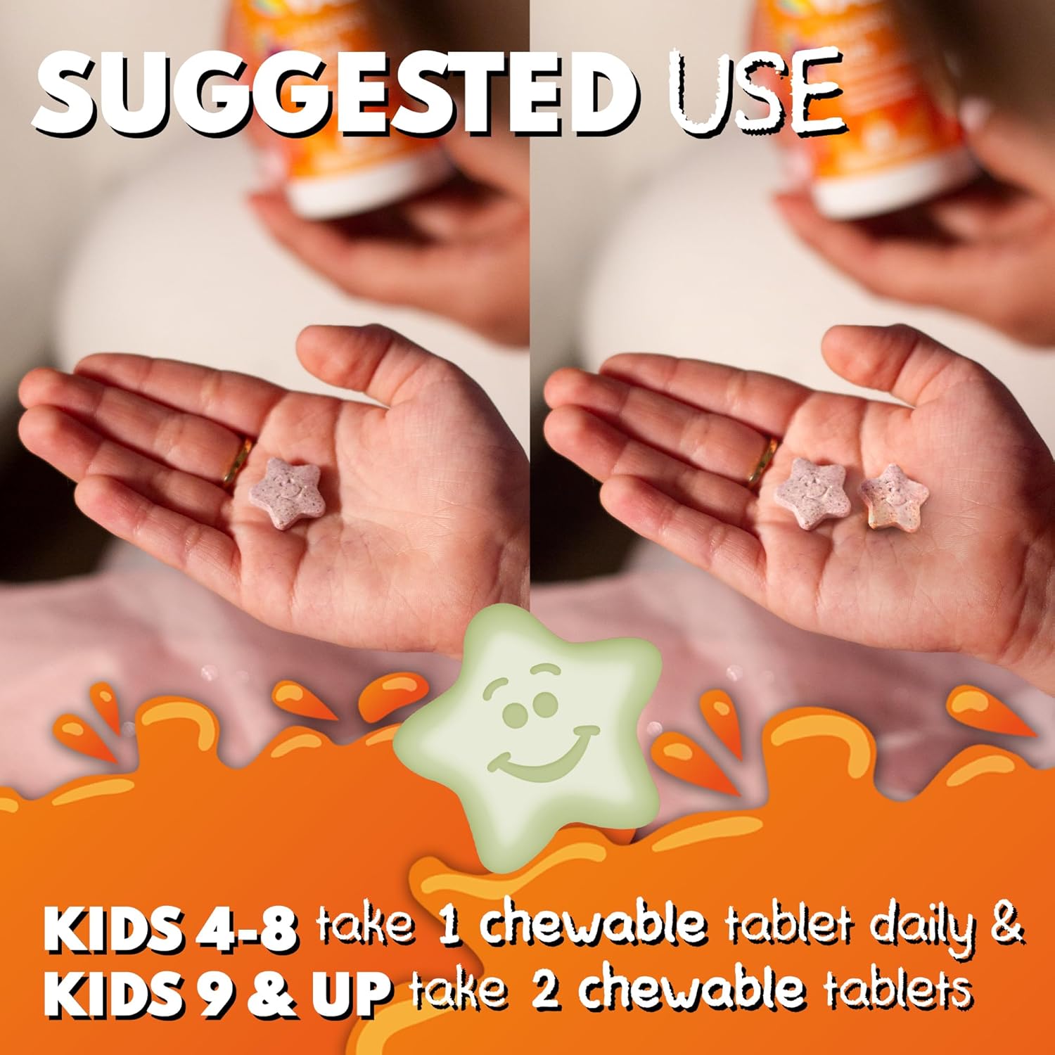 Kids Magnesium Supplement for Calm, Focus, and Relaxation | High-Absorption Formula with Magnesium Glycinate, Citrate, and Taurate | Includes Vitamin B6, D, and C | Sugar-Free Lemonade Flavor | 60 Chewable Tablets