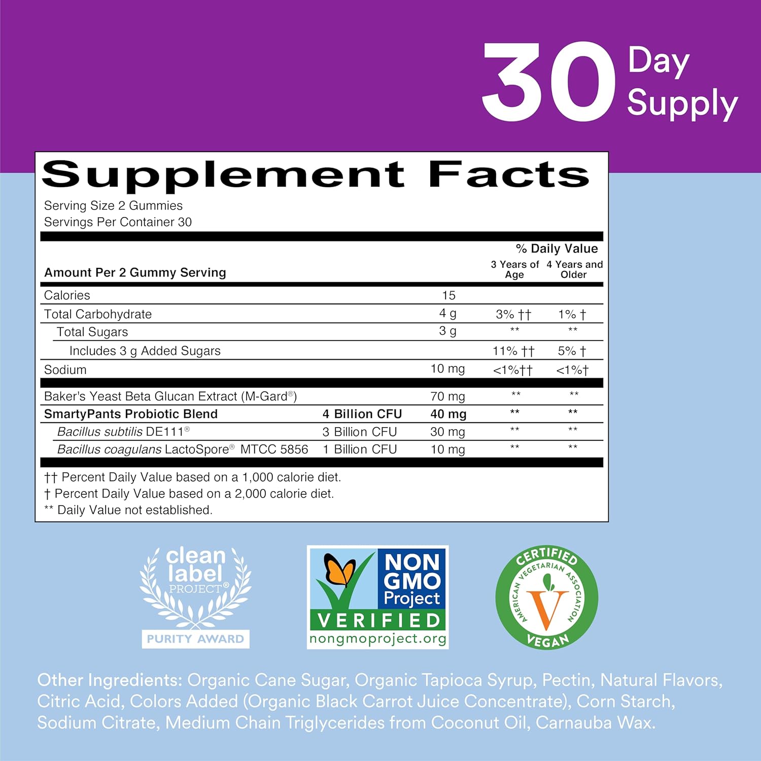 Kids Multivitamin Gummies with Probiotic Immunity Bundle - Omega 3 Fish Oil, Vitamin D3, C, B12, B6 - Digestive & Immune Support (30 Day)