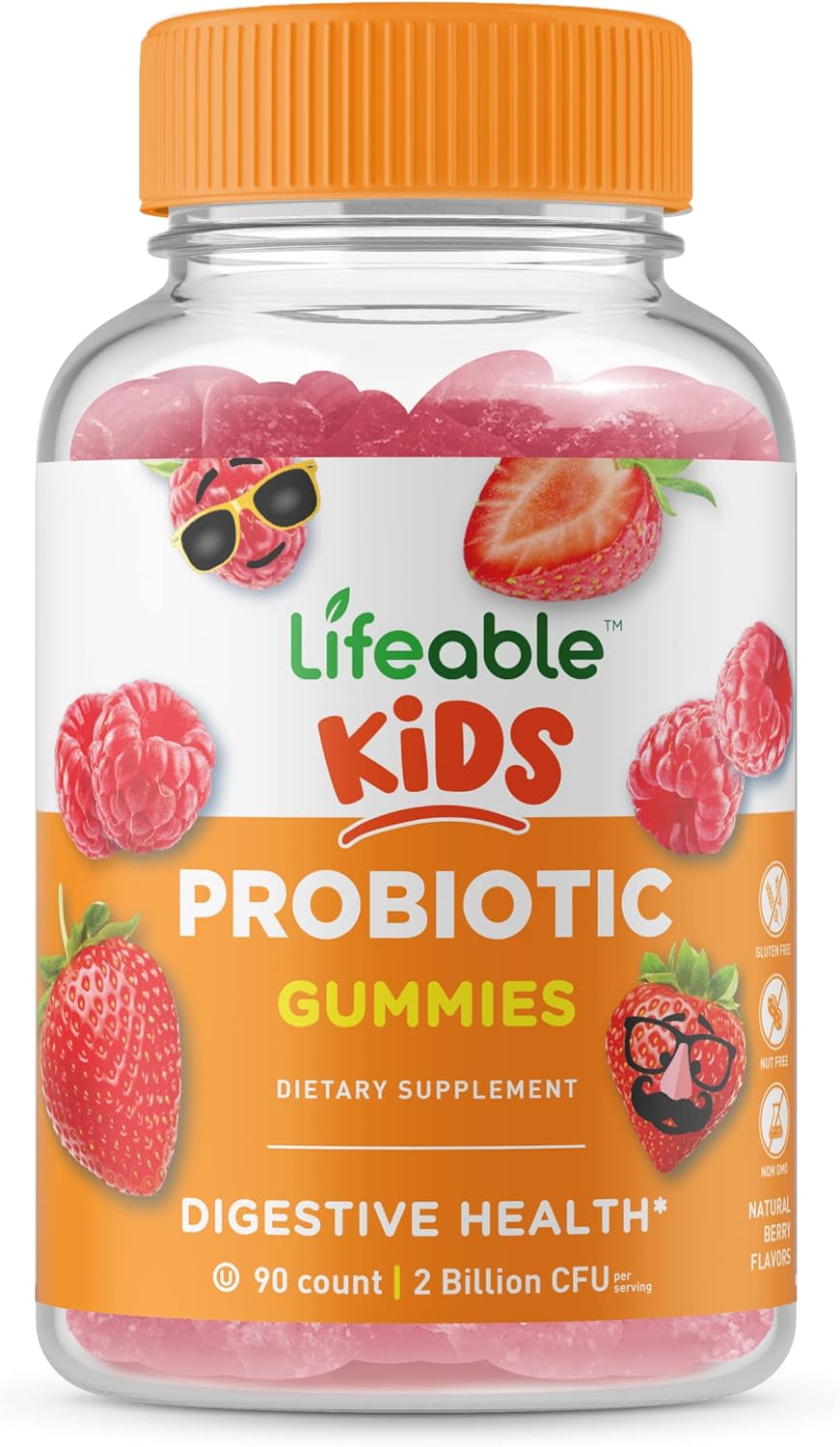 Kids Probiotic Gummies Bundle - 2 Billion CFU + Immune Support, Great Tasting, Vitamin Supplement, Gluten & GMO Free