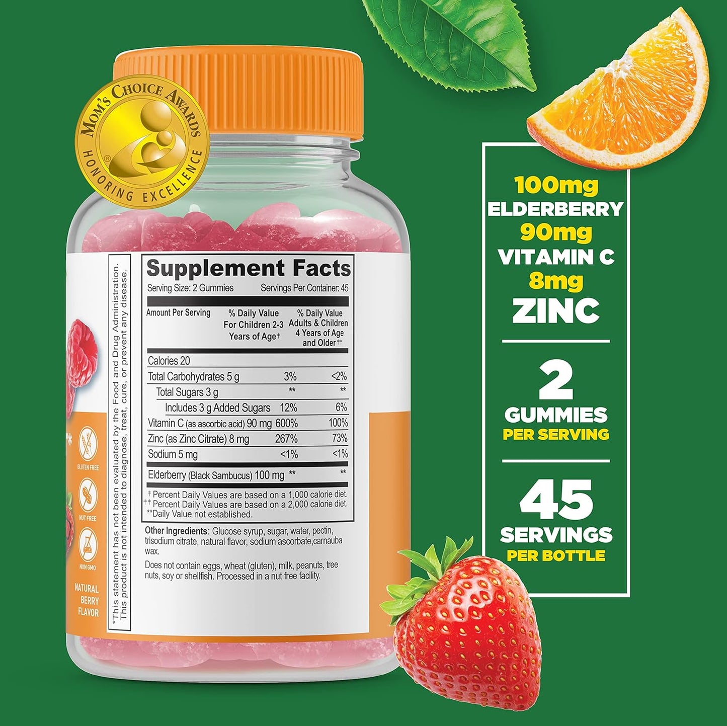 Kids Probiotics Bundle: 5 Billion + Immune Support Gummies - Vitamin Supplement, Gluten Free, GMO Free, Chewable