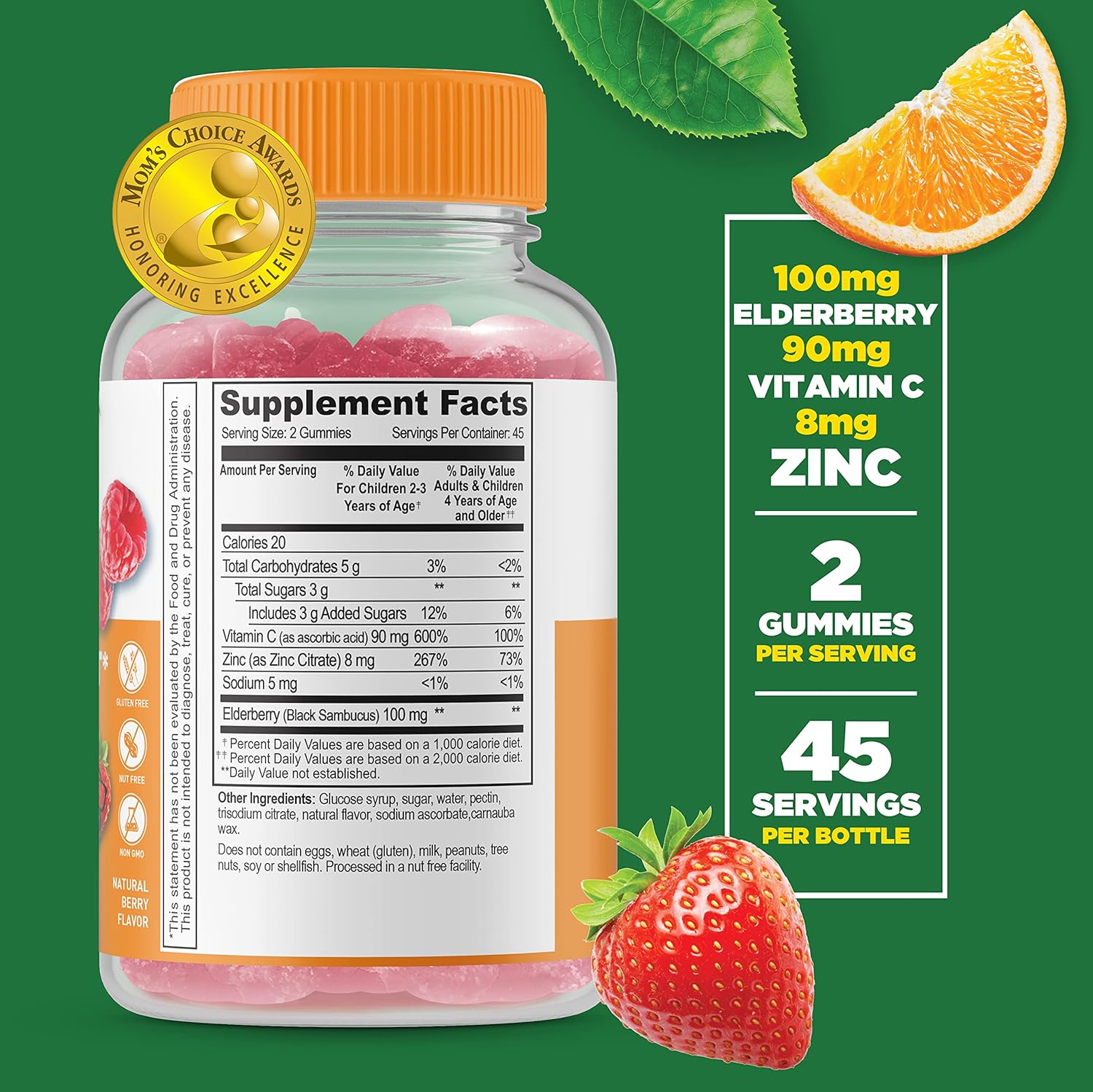 Kids Probiotics Bundle: 5 Billion + Immune Support Gummies - Vitamin Supplement, Gluten Free, GMO Free, Chewable