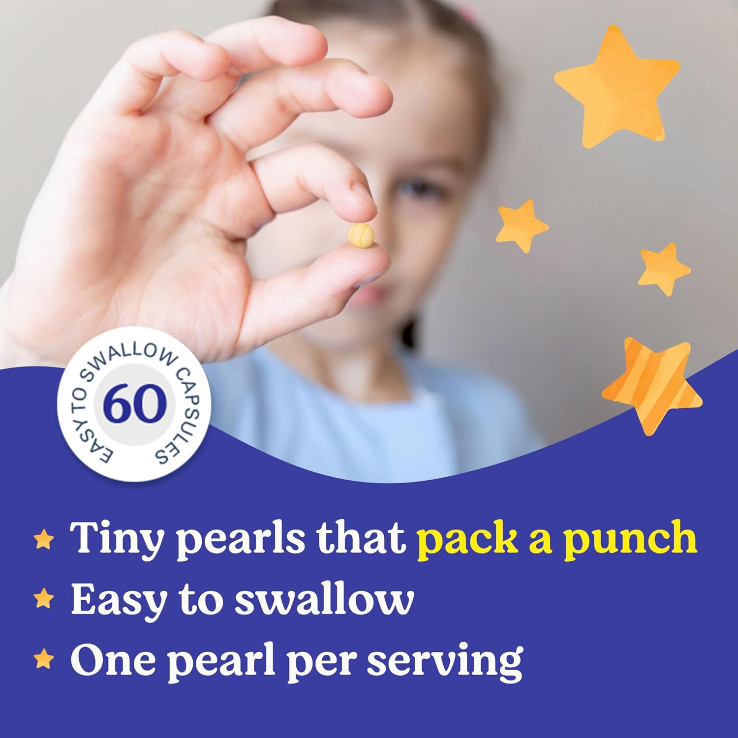 Kids Probiotics with Added Prebiotic Fiber - 120 Pearls, 3 Billion CFU - Lovebug PROBIOTICS, Allergen-Free & Non-GMO
