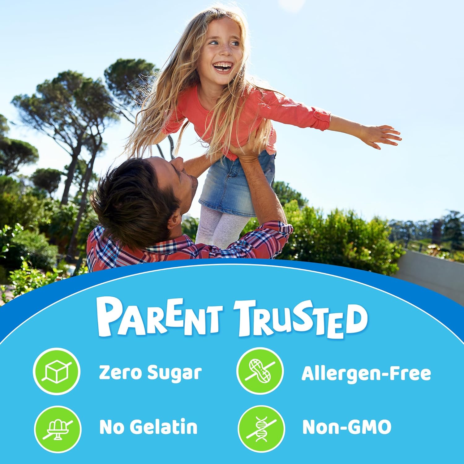 Kids Vegan Calcium Gummies with Prebiotics, Grape Flavor, Non-GMO - 60 Count