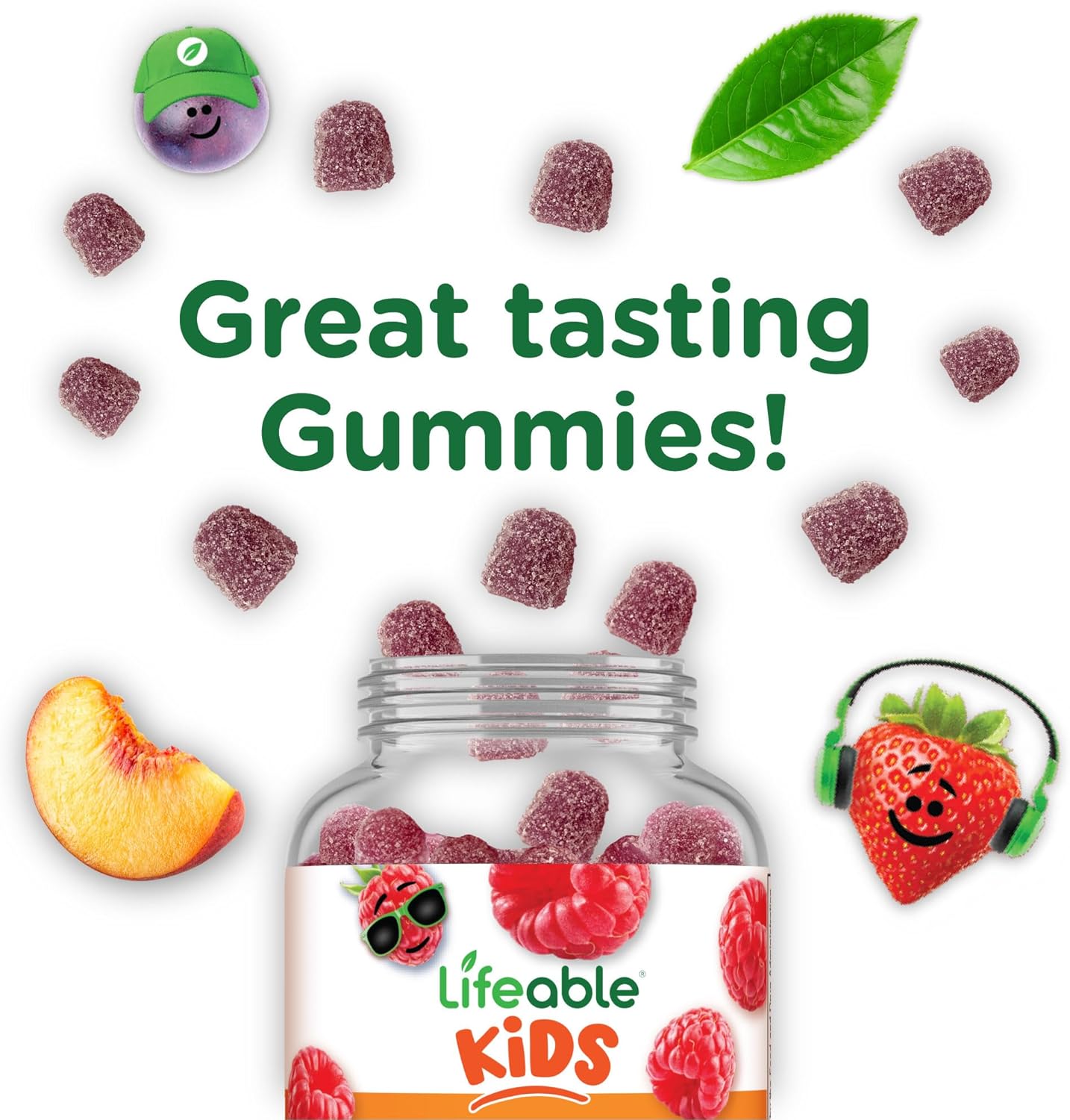 Kids Vitamin B12 Gummies | 1000 mcg | Sugar Free | Energy, Mood, and Metabolism Support | B12 Vitamins for Boys and Girls | 90 Gummies