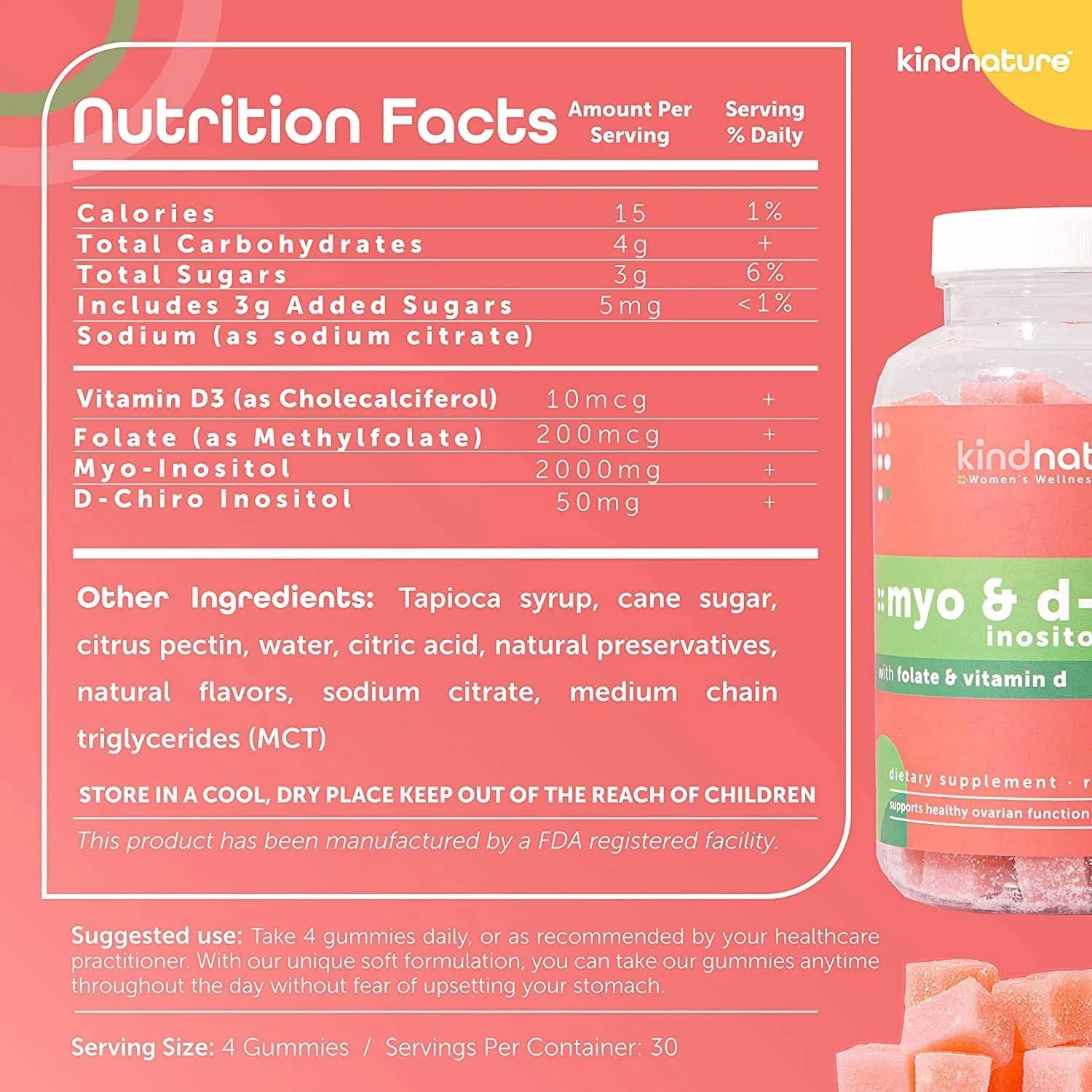 Kind Nature Myo-Inositol & Vitamin B2 Bundle - Hormonal Balance, Migraine Relief & Energy Gummies for Wellness