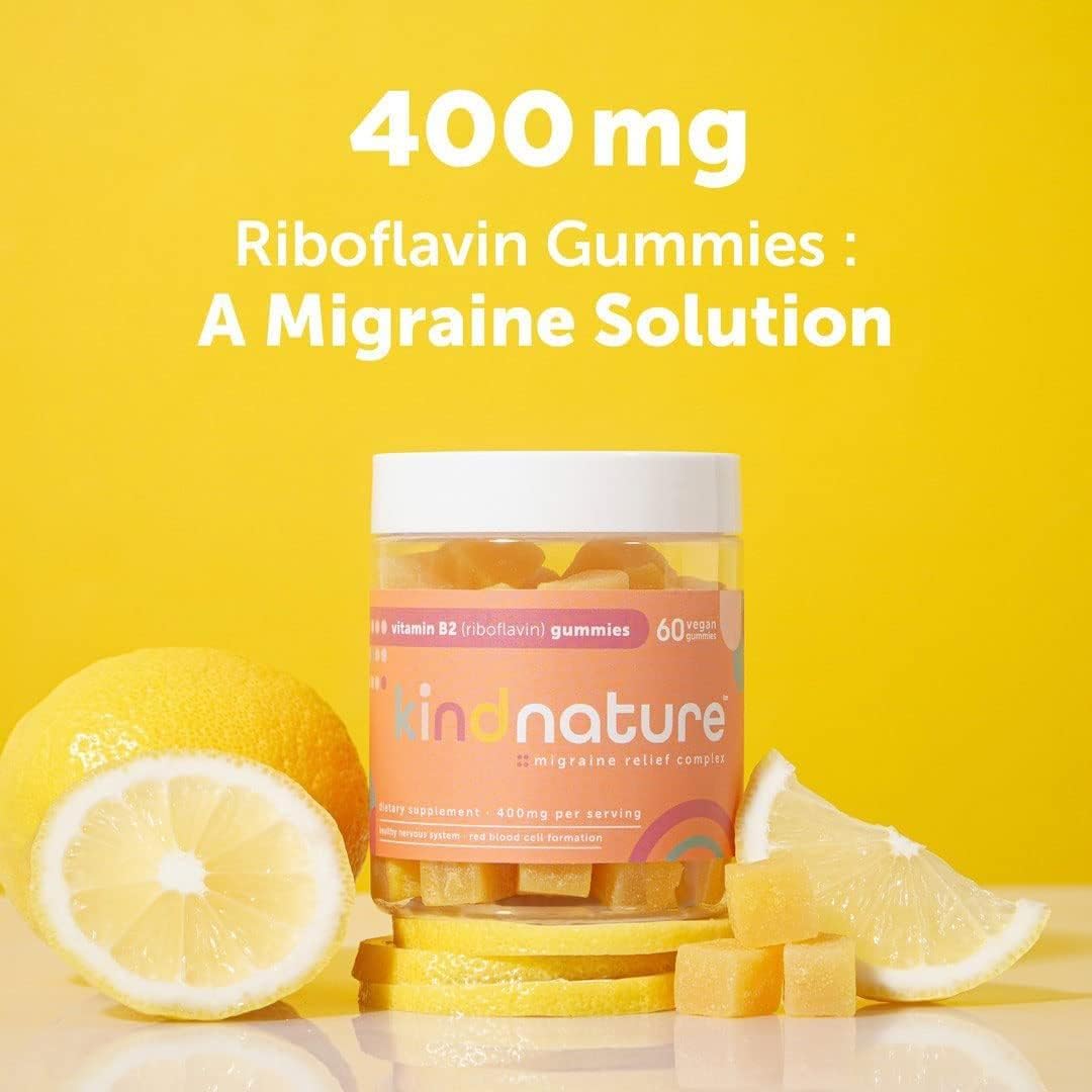 Kind Nature Myo-Inositol & Vitamin B2 Bundle - Hormonal Balance, Migraine Relief & Energy Gummies for Wellness