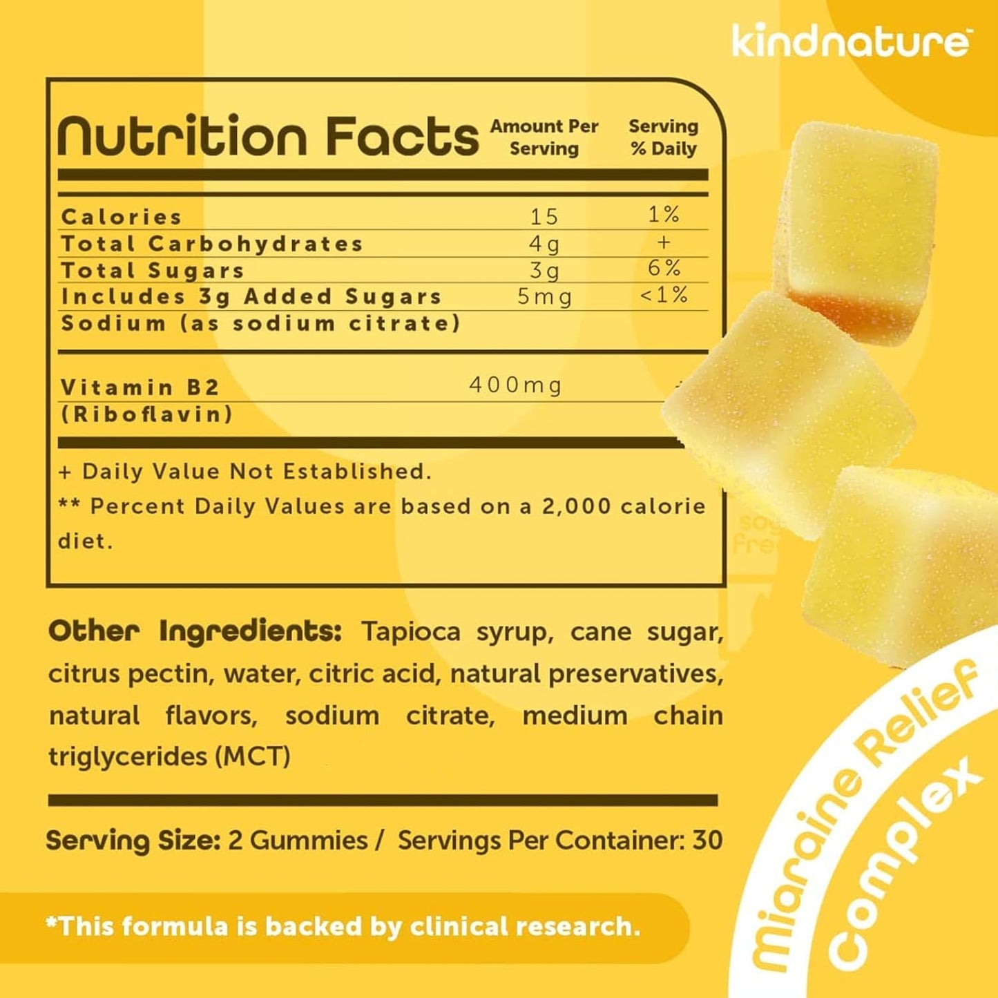 Kind Nature Myo-Inositol & Vitamin B2 Bundle - Hormonal Balance, Migraine Relief & Energy Gummies for Wellness