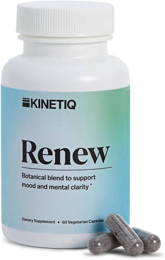 KINETIQ Renew Mood and Mental Clarity Supplement - 60 Vegetarian Capsules