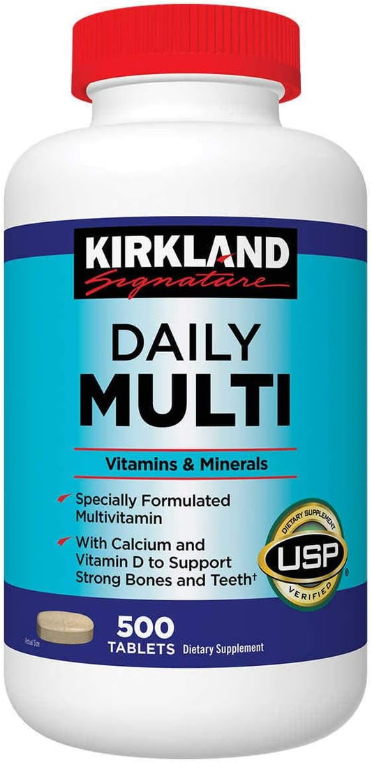 Kirkland Signature Daily Multi 500 Tablets - Twin Pack for Greater Value