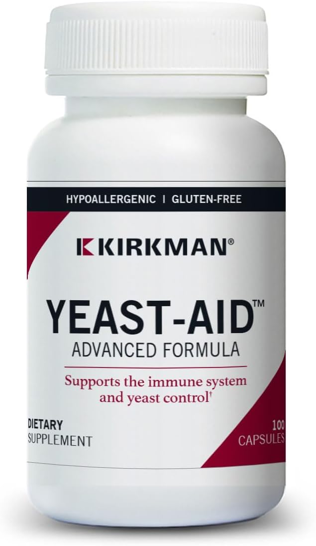 Kirkman Yeast-Aid Advanced Formula with 100 Vegetarian Capsules