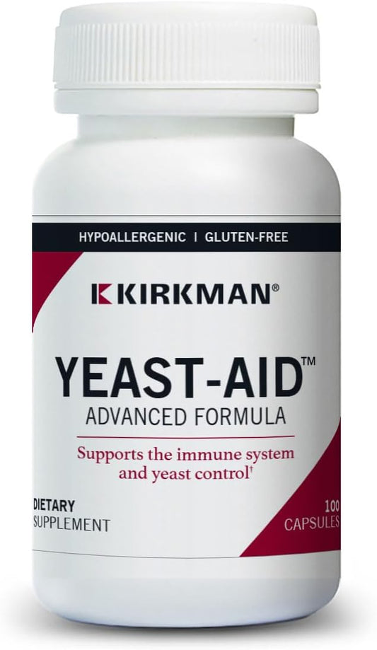 Kirkman Yeast-Aid Advanced Formula with 100 Vegetarian Capsules
