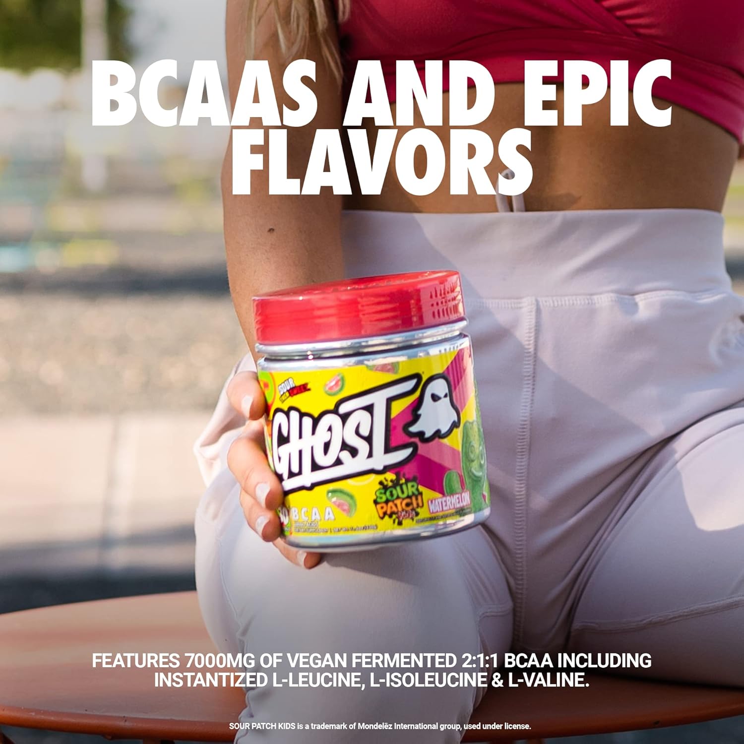 Kiwi Strawberry GHOST BCAA Powder: Sugar-Free Amino Acids Supplement - 30 Servings for Intra, Post & Pre Workout Recovery