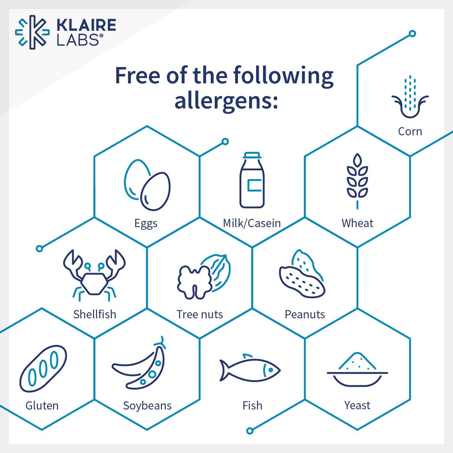 Klaire Labs L-Lysine Capsules - 500mg Essential Amino Acid for Immune & Collagen Support, Hypoallergenic & Dairy-Free - 100 Count