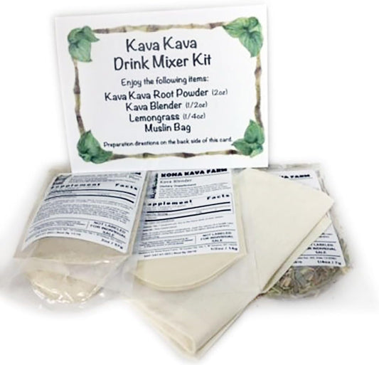 Kona Kava Farm Kava Kava Starter Kit - Ideal for Two People
