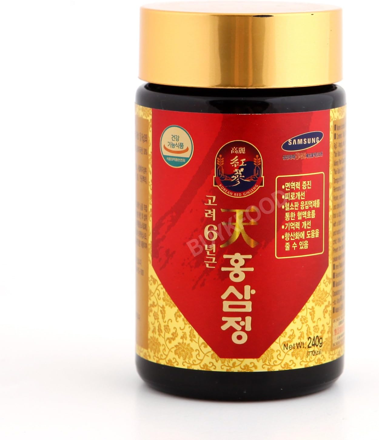 Korean 6-Year Red Ginseng Extract, 240g x 2 - High Saponin Panax Gold Ginseng Supplement
