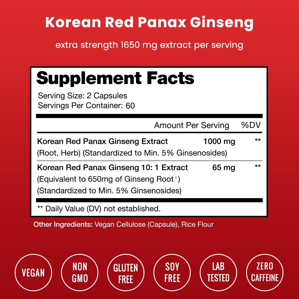 Korean Ginseng and Tribulus Capsules Bundle - NutraChamps 2 Pack