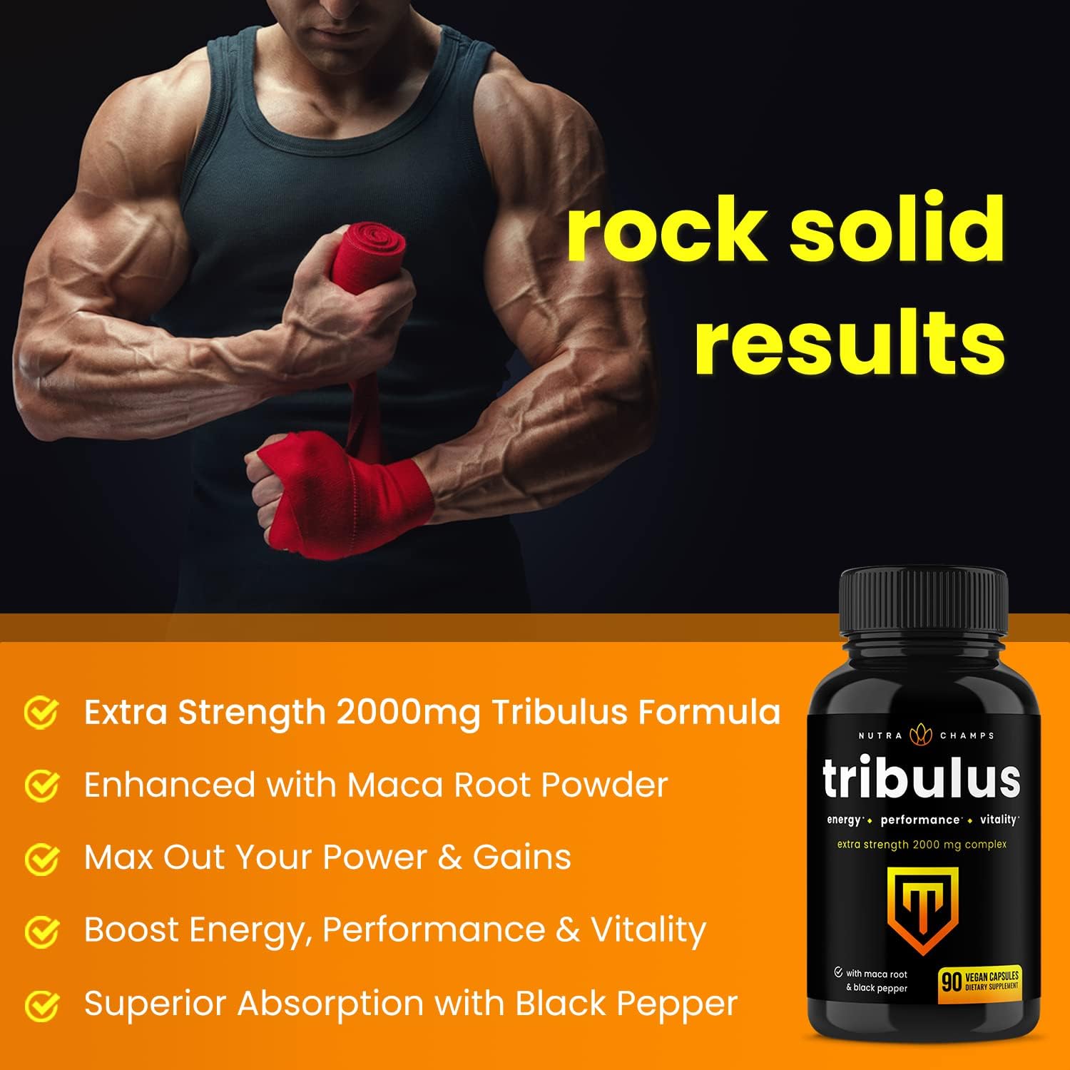Korean Ginseng and Tribulus Capsules Bundle - NutraChamps 2 Pack