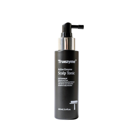 Korean Premium Haircare: truezyme Active Scalp Tonic 100ml | Fermented Botanical Extracts | Hypoallergenic Formula | No Chemicals